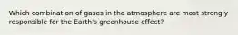 Which combination of gases in the atmosphere are most strongly responsible for the Earth's greenhouse effect?