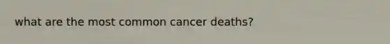 what are the most common cancer deaths?