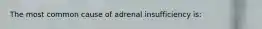 The most common cause of adrenal insufficiency is: