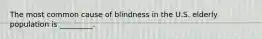 The most common cause of blindness in the U.S. elderly population is _________.