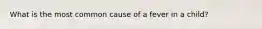 What is the most common cause of a fever in a​ child?