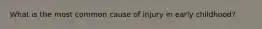 What is the most common cause of injury in early childhood?