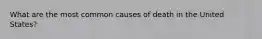 What are the most common causes of death in the United States?