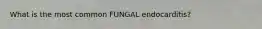 What is the most common FUNGAL endocarditis?