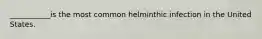 ___________is the most common helminthic infection in the United States.