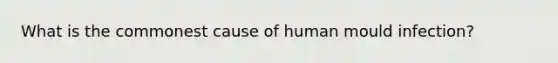 What is the commonest cause of human mould infection?