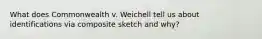 What does Commonwealth v. Weichell tell us about identifications via composite sketch and why?