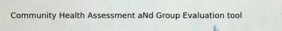 Community Health Assessment aNd Group Evaluation tool