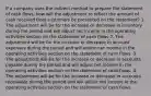 If a company uses the indirect method to prepare the statement of cash flows, how will the adjustment to reflect the amount of cash received from customers be presented on the statement? 1. The adjustment will be for the increase or decrease in inventory during the period and will adjust net income in the operating activities section on the statement of cash flows 2. The adjustment will be for the increase or decrease in accrued expenses during the period and will adjust net income in the operating activities section on the statement of cash flows. 3. The adjustment will be for the increase or decrease in accounts payable during the period and will adjust net income in the operating activities section on the statement of cash flows. 4. The adjustment will be for the increase or decrease in accounts receivable during the period and will adjust net income in the operating activities section on the statement of cash flows.