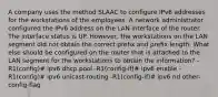 A company uses the method SLAAC to configure IPv6 addresses for the workstations of the employees. A network administrator configured the IPv6 address on the LAN interface of the router. The interface status is UP. However, the workstations on the LAN segment did not obtain the correct prefix and prefix length. What else should be configured on the router that is attached to the LAN segment for the workstations to obtain the information?​ -R1(config)# ipv6 dhcp pool -R1(config-if)# ipv6 enable -R1(config)# ipv6 unicast-routing -R1(config-if)# ipv6 nd other-config-flag