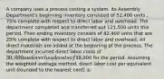 A company uses a process costing a system. its Assembly Department's beginning inventory consisted of 52,400 units , 75% complete with respect to direct labor and overhead. The department completed and transferred out 121,500 units this period. Then ending inventory consists of 42,400 units that are 25% complete with respect to direct labor and overhead. All direct materials are added at the beginning pf the process. The department incurred direct labor costs of 30,000 and overhead costs of38,000 for the period. Assuming the weighted average method, direct labor cost per equivalent unit (rounded to the nearest cent) is: