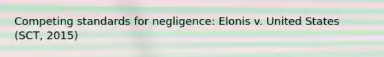 Competing standards for negligence: Elonis v. United States (SCT, 2015)