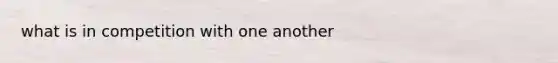 what is in competition with one another