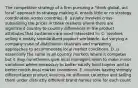 The competitive strategy of a firm pursuing a "think global, act local" approach to strategy making A. entails little or no strategy coordination across countries. B. usually involves cross-subsidizing the prices in those markets where there are significant country-to-country differences in the product attributes that customers are most interested in. C. involves selling a mostly standardized product worldwide, but varying a company's use of distribution channels and marketing approaches to accommodate local market conditions. D. is essentially the same in all country markets where it competes but it may nonetheless give local managers room to make minor variations where necessary to better satisfy local buyers and to better match local market conditions. E. involves having strongly differentiated product versions for different countries and selling them under distinctly different brand names (one for each count