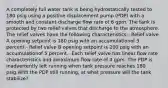 A completely full water tank is being hydrostatically tested to 180 psig using a positive displacement pump (PDP) with a smooth and constant discharge flow rate of 6 gpm. The tank is protected by two relief valves that discharge to the atmosphere. The relief valves have the following characteristics:- Relief valve A opening setpoint is 180 psig with an accumulationof 5 percent.- Relief valve B opening setpoint is 200 psig with an accumulationof 5 percent.- Each relief valve has linear flow rate characteristics and amaximum flow rate of 4 gpm. The PDP is inadvertently left running when tank pressure reaches 180 psig.With the PDP still running, at what pressure will the tank stabilize?