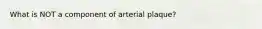 What is NOT a component of arterial plaque?