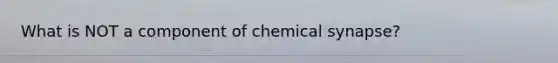 What is NOT a component of chemical synapse?