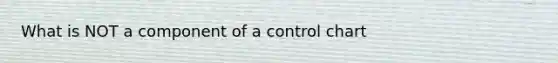 What is NOT a component of a control chart