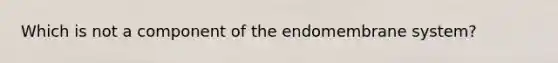 Which is not a component of the endomembrane system?