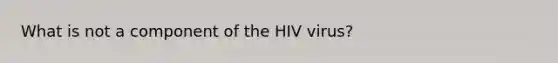 What is not a component of the HIV virus?