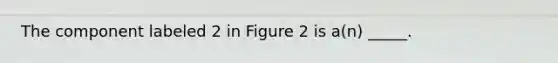 The component labeled 2 in Figure 2 is a(n) _____.