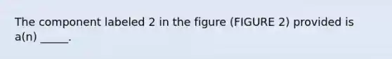 The component labeled 2 in the figure (FIGURE 2) provided is a(n) _____.