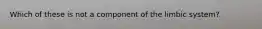 Which of these is not a component of the limbic system?