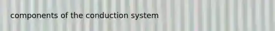 components of the conduction system