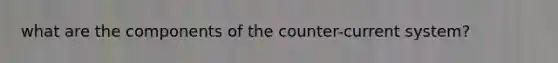 what are the components of the counter-current system?