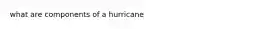 what are components of a hurricane