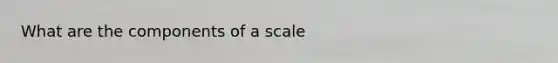 What are the components of a scale