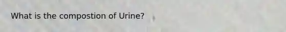 What is the compostion of Urine?