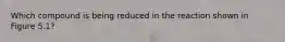 Which compound is being reduced in the reaction shown in Figure 5.1?