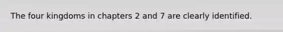 The four kingdoms in chapters 2 and 7 are clearly identified.