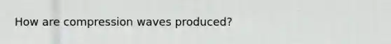 How are compression waves produced?