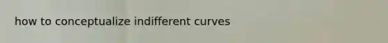 how to conceptualize indifferent curves