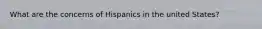 What are the concerns of Hispanics in the united States?