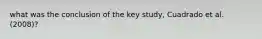 what was the conclusion of the key study, Cuadrado et al. (2008)?