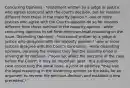 Concurring Opinions - *statement written by a judge or justice who agrees (concurs) with the court's decision, but for reasons different from those in the majority opinion.* -one or more justices who agree with the Court's decision do so for reasons different from those outlined in the majority opinion. -write concurring opinions to set forth their own legal reasoning on the issue. Dissenting Opinions - *statement written by a judge or justice who disagrees with the majority opinion.* -one or more justices disagree with the Court's conclusion. -write dissenting opinions, outlining the reasons they feel the majority erred in arriving at its decision. -*does not affect the outcome of the case before the Court*, it may be important later. -In a subsequent case concerning the same issue, a jurist or attorney *may use the legal reasoning in the dissenting opinion as the basis for an argument to reverse the previous decision and establish a new precedent.*