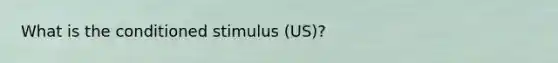 What is the conditioned stimulus (US)?