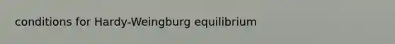 conditions for Hardy-Weingburg equilibrium