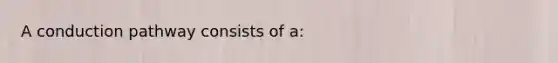 A conduction pathway consists of a: