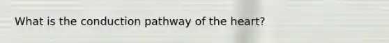 What is the conduction pathway of the heart?