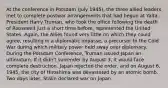 At the conference in Potsdam (July 1945), the three allied leaders met to complete postwar arrangements that had begun at Yalta. President Harry Truman, who took the office following the death of Roosevelt just a short time before, represented the United States. Again, the Allies found very little on which they could agree, resulting in a diplomatic impasse, a precursor to the Cold War during which military power held sway over diplomacy. During the Potsdam Conference, Truman issued Japan an ultimatum. If it didn't surrender by August 3, it would face complete destruction. Japan rejected the order, and on August 6, 1945, the city of Hiroshima was devastated by an atomic bomb. Two days later, Stalin declared war on Japan