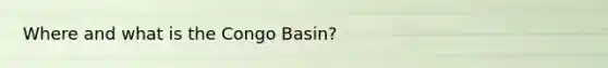 Where and what is the Congo Basin?