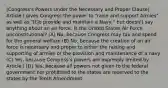 (Congress's Powers Under the Necessary and Proper Clause) Article I gives Congress the power to "raise and support Armies" as well as "[t]o provide and maintain a Navy," but doesn't say anything about an air force. Is the United States Air Force unconstitutional? (A) No, because Congress may tax and spend for the general welfare (B) No, because the creation of an air force is necessary and proper to either the raising and supporting of armies or the provision and maintenance of a navy (C) Yes, because Congress's powers are expressly limited by Article I (D) Yes, because all powers not given to the federal government nor prohibited to the states are reserved to the states by the Tenth Amendment