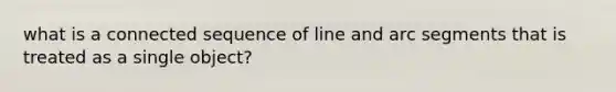 what is a connected sequence of line and arc segments that is treated as a single object?