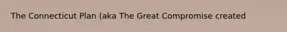 The Connecticut Plan (aka The Great Compromise created