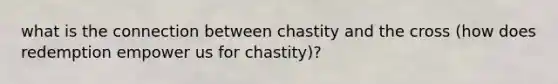 what is the connection between chastity and the cross (how does redemption empower us for chastity)?