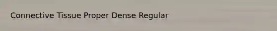 Connective Tissue Proper Dense Regular